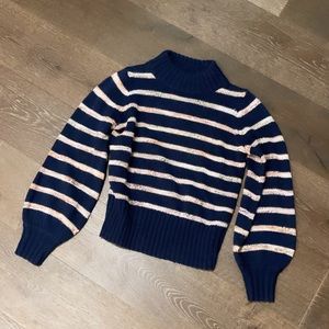 Blue striped Madewell sweater